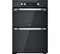 Hotpoint 60cm Double Oven Induction Electric Cooker - Black