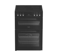 Hotpoint Single Oven Electric Cooker with Ceramic Hob - Black - A Rated