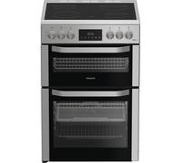 Hotpoint 60cm Electric Cooker with Ceramic Hob - Stainless Steel - A Rated