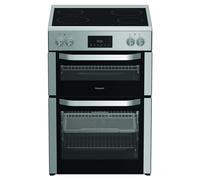 Hotpoint 60cm Freestanding Ceramic Cooker HDME6VDC2AX Stainless Steel