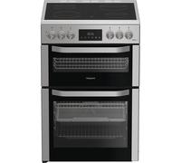Hotpoint 60cm Freestanding Electric Double Cooker with Air Fry