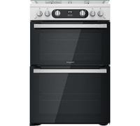 Hotpoint 60cm Gas Cooker - Double Oven White