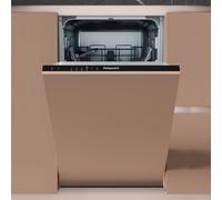 Hotpoint Integrated Slimline Dishwasher - Black, Eco Programme
