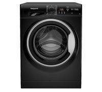 Hotpoint 9KG 1600 Spin Washing Machine NSWM963CBSUKN - Black Natural