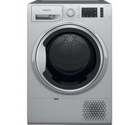 Hotpoint ActiveCare NT M11 92SSK UK 9kg Freestanding Heat Pump Tumble Dryer - Silver, A++ Energy Rated, Sensor Drying, Quiet, Gentle Care