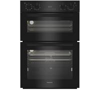 HOTPOINT Air Fry DIH 82G1A B Electric Double Oven - Black, Black