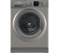 Hotpoint Anti-Stain 8kg Washer 45’ Full Load, Steam Hygiene Graphite