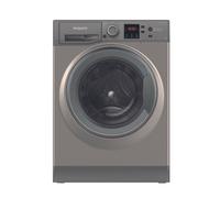 Hotpoint Anti-Stain 8kg Washer 45’ Full Load, Steam Hygiene, A-Rated, Graphite [EEK: A]