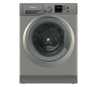Hotpoint Anti-Stain NSWM 846 GG UK 8kg Washing Machine with 1400 rpm - Graphite - A Rated, Silver