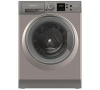 Hotpoint Anti-Stain NSWM 1046 GG UK 10kg Washing Machine with 1400 rpm - Graphite - A Rated, Silver