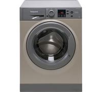 Hotpoint Anti-Stain NSWM 1046 GG UK 10kg Washing Machine with 1400 rpm - Graphite - A Rated, Silver