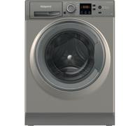 Hotpoint Anti-Stain NSWM 846 GG UK 8kg Washing Machine with 1400 rpm - Graphite - A Rated, Silver