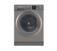 Hotpoint Anti-Stain NSWM 7469 GG UK 7kg Washing Machine with 1400 rpm - Graphite - A Rated, Silver