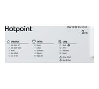 Hotpoint Anti-stain Integrated Washing Machine - White - 9kg - 1400rpm - B Rated - BI WMHG 91485 UK