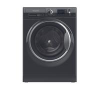 Hotpoint Black 9kg Washing Machine - Quiet, Steam, ActiveCare, 1400rpm