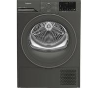 Hotpoint FabicCare C HSD 82M GG UK 8Kg Heat Pump Tumble Dryer - Graphite - A+ Rated, Silver