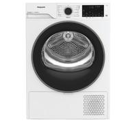 Hotpoint CHD94MWBSUK Fabric Care 9KG - 60cm Heat Pump Tumble Dryer White with Black Door