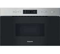 HOTPOINT Class 3 HPM K12C XUK Built-in Compact Microwave with Grill - Stainless Steel, Stainless Steel
