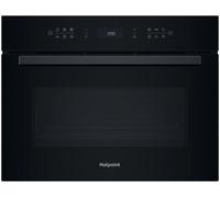 HOTPOINT Class 6 HCW6O7HTSBUKC Built-in Compact Oven with Microwave - Black, Black
