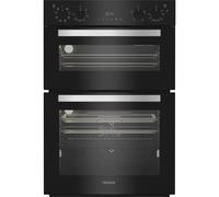 HOTPOINT DIH 82G1A B Plug-in Electric Double Oven - Black, Black