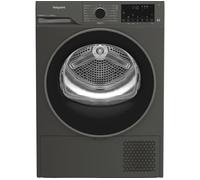 HOTPOINT FabricCare C HD 94M GBS UK WiFi-enabled 9 kg Heat Pump Tumble Dryer - Manhattan Grey, Silver/Grey