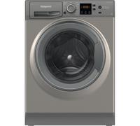 Hotpoint Anti-Stain NSWM 846 GG UK 8kg Washing Machine with 1400 rpm - Graphite - A Rated, Silver