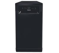 Hotpoint Freestanding Slimline Dishwasher - Black