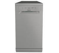 Hotpoint Freestanding Slimline Dishwasher - Silver Quick wash Adj HP2FE10CS90SUK