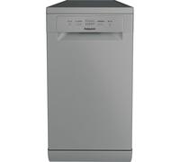 Hotpoint HP2FE10CS90SUK Slimline Dishwasher - Silver - E Rated, Silver