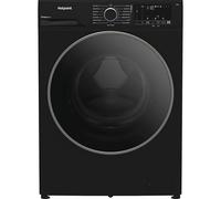 Hotpoint Front Loading Washing Machine, 12 kg, 1400 RPM, LED Display, SteamCare, Anti-Stain, Digital Inverter Motor, 84.5x60x63 cm (Black)