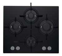 Hotpoint FTGHG641D/H Built In 60cm 4 Burners Black Gas Hob