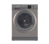 Hotpoint Graphite 8kg Washing Machine - Anti-Stain, A-Rated, Steam, 1400rpm