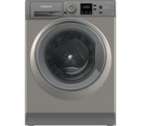Hotpoint Anti-Stain NSWM 846 GG UK 8kg Washing Machine with 1400 rpm - Graphite - A Rated, Silver