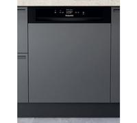 Hotpoint H3B L626 B UK Semi-Integrated 14 Place Settings Dishwasher - Black | E Energy Rating, 46dB Noise Level, 7 Wash Programmes, Removable Basket, Polypropylene Construction