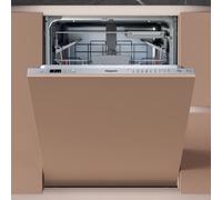 Hotpoint H3IC14BN7A0UK Fully Integrated Full Size Dishwasher - Silver Control Panel with Sliding Door Fixing Kit - C Rated, Silver