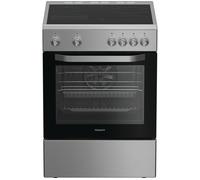 HOTPOINT H6V5KMX/UK 60 cm Electric Ceramic Cooker - Stainless Steel, Stainless Steel