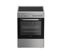 Hotpoint H6V5KMX/UK 60cm Electric Cooker with Ceramic Hob - Stainless Steel - A Rated, Stainless Steel