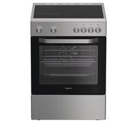 Hotpoint H6V5KMX/UK 60cm Electric Cooker with Ceramic Hob - Stainless Steel - A Rated, Stainless Steel