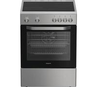 Hotpoint H6V5KMX/UK 60cm Electric Cooker with Ceramic Hob - Stainless Steel - A Rated, Stainless Steel