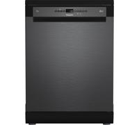 Hotpoint H8F HP51BS UK Full Size Dishwasher - Black Steel Black