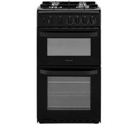 Hotpoint Hd5G00Kcb_Bk 50Cm Double Gas Cooker With Gas Hob - Black