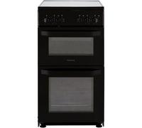 Hotpoint Hd5V92Kcb_Bk 50Cm Double Electric Cooker With Ceramic Hob - Black