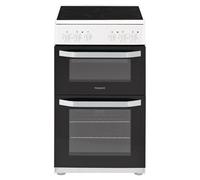Hotpoint Cloe HD5V92KCW 50cm Electric Cooker with Ceramic Hob - White - A Rated