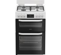 Hotpoint Hdd6Gdc2W - White Dual Fuel Cooker - Double Oven - A Energy