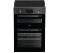 Hotpoint HDE6IDC2SA 60cm Electric Cooker with - Anthracite - A Rated, Grey