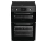 Hotpoint HDE6IDC2SA 60cm Electric Cooker with - Anthracite - A Rated, Grey