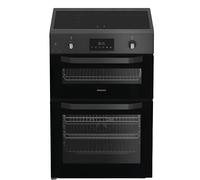 Hotpoint HDE6IDC2SA Anthracite 60cm Electric Induction Freestanding Double Cooker