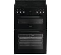 Hotpoint HDE6VDB1 Electric Double Cooker 60CM - 75L / 38L with Multiflow