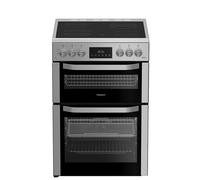 HOTPOINT HDE6VDCASX 60 cm Electric Ceramic Cooker with Air Fry - Stainless Steel, Stainless Steel