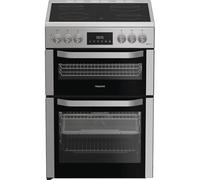Hotpoint 60cm Electric Cooker with Ceramic Hob - Stainless Steel - A Rated